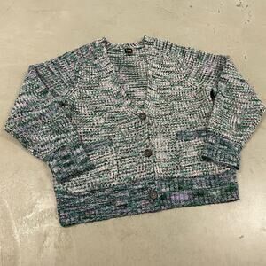 Y2K Lee patterned knitted cardigan sweater